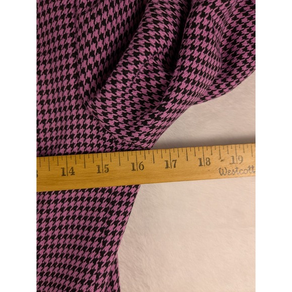 NWT‎ Mango MNG Houndstooth Blazer Womens XXS Purple Black Americana Carlota Coat - Picture 10 of 16